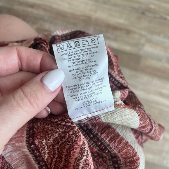 Sezane Cherry Blouse - Size 38 - Cotton Silk Blend - Picture 5 of 5